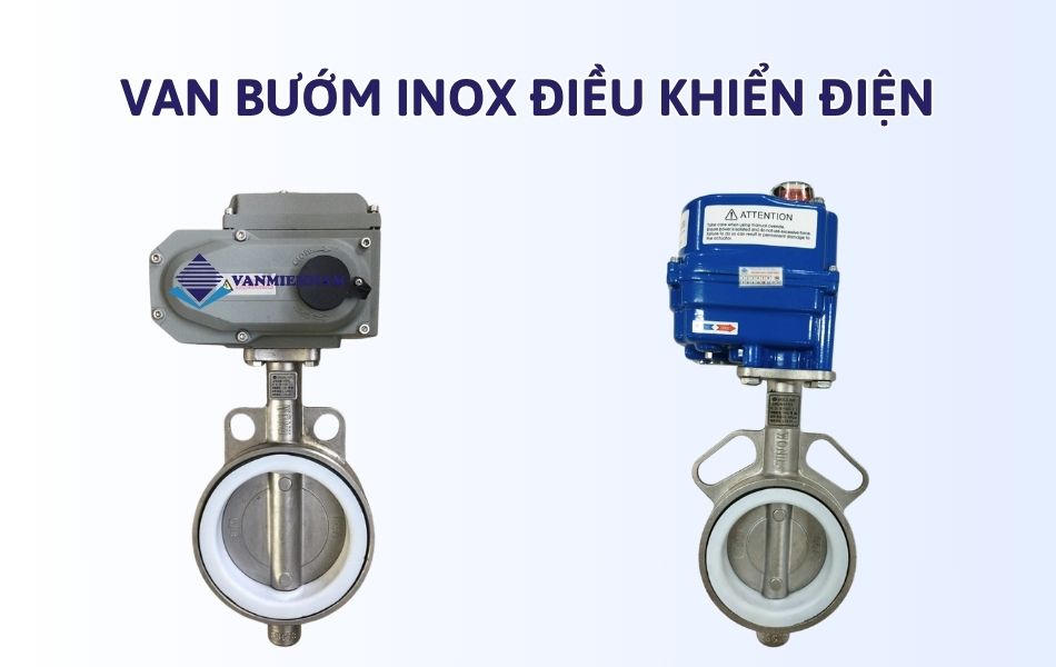 Van bướm inox điều khiển điện