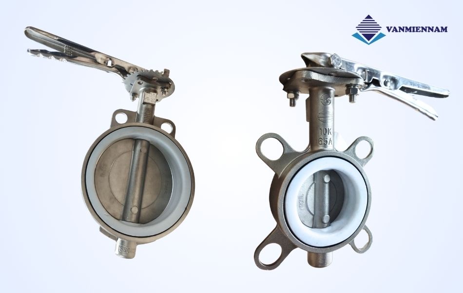 Van bướm inox tay gạt Wonil