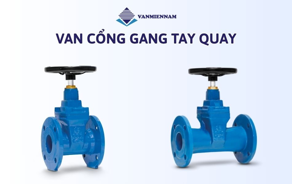 Van cổng gang tay quay 