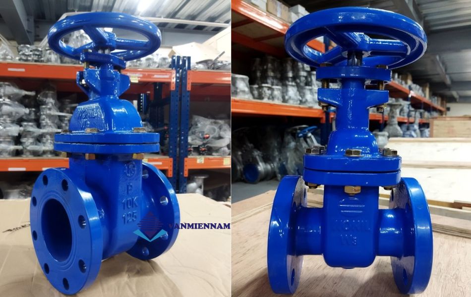 Van cổng gang ty chìm tay quay Wonil