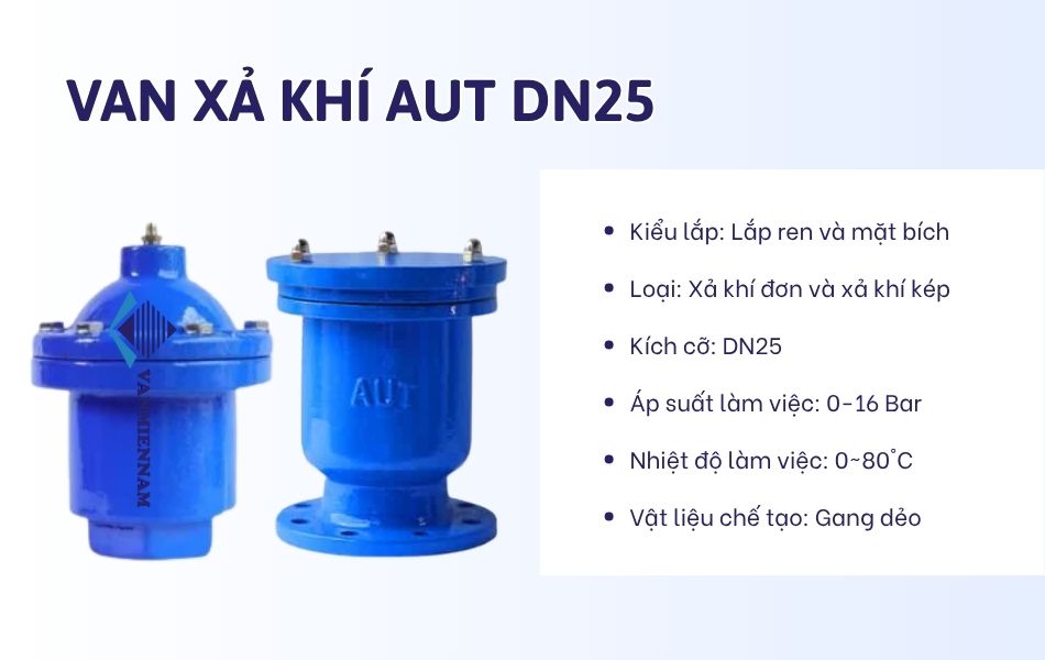 Van xả khí AUT DN25