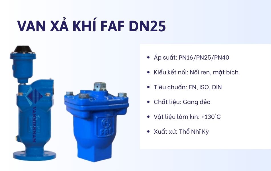 Van xả khí FAF DN25