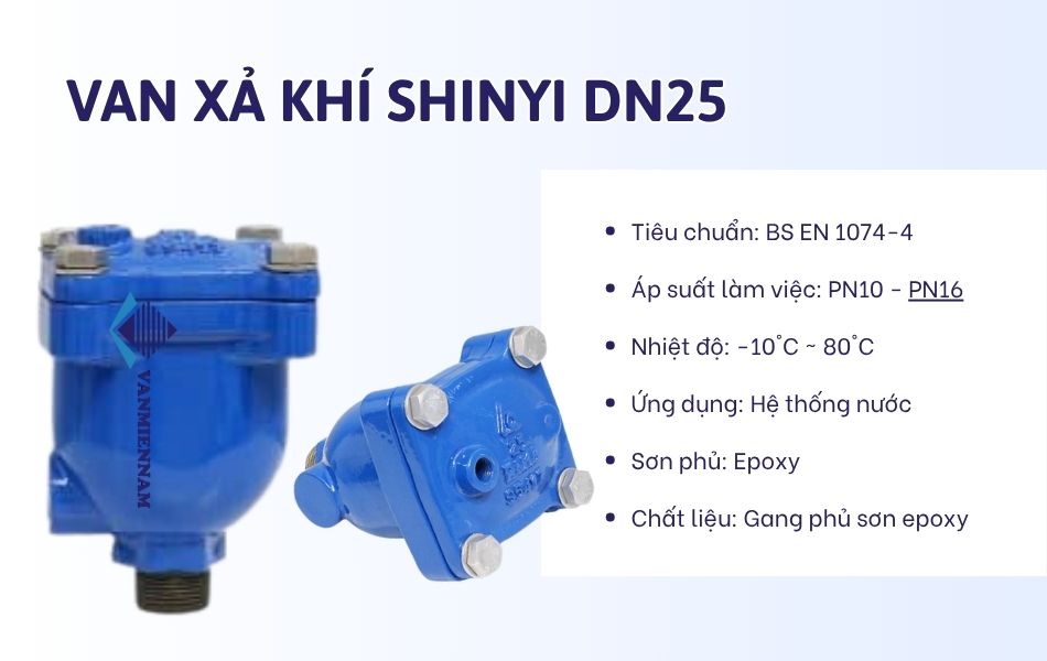 Van xả khí Shinyi DN25