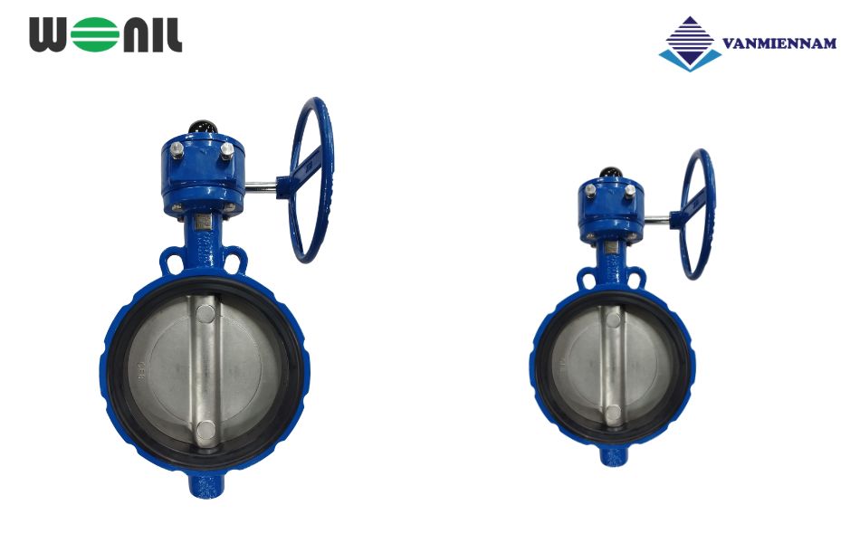 Chi tiết về van bướm tay quay gang Wonil DN400