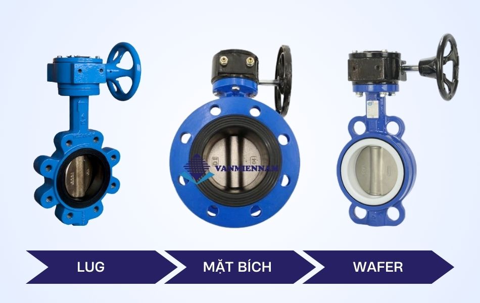 Phân loại van bướm tay quay Trung Quốc theo chất liệu