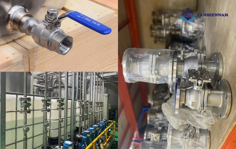 Các hệ thống sử dụng van bi tay gạt DN32