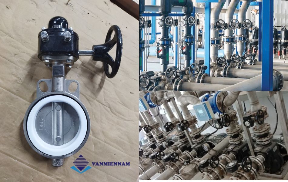 Những hệ thống phù hợp sử dụng van bướm inox tay quay