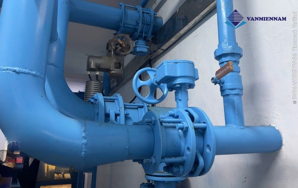 Ứng dụng van bướm tay quay DN300