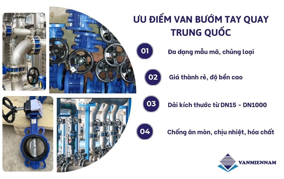 Ưu, nhược điểm của van bướm tay quay Trung Quốc