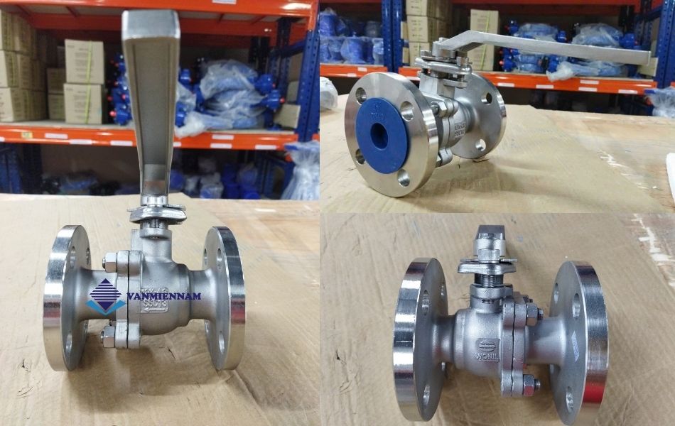 Van bi tay gạt mặt mặt bích Wonil DN40