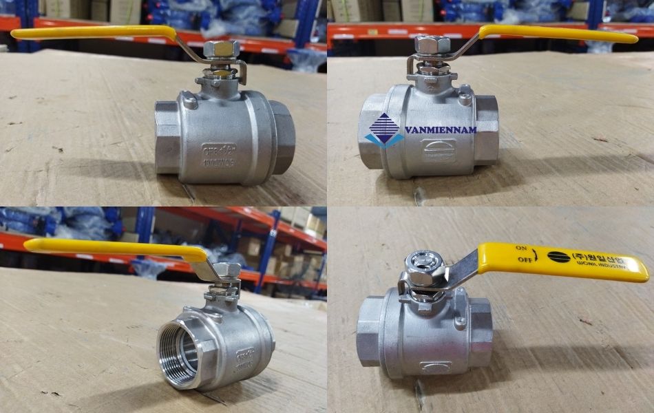 Van bi tay gạt nối ren Wonil DN40