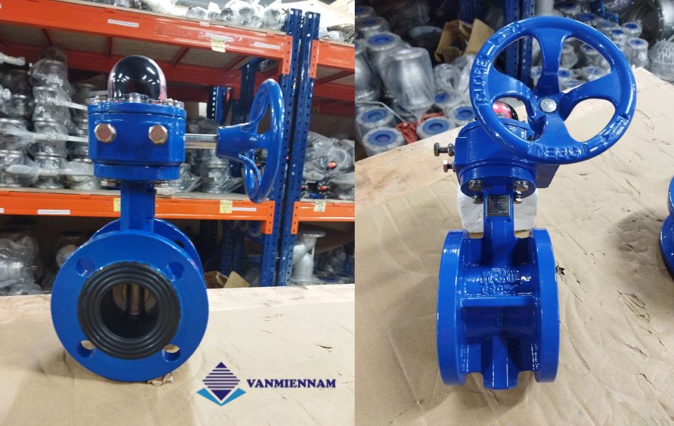 Van bướm gang tay quay Wonil DN40