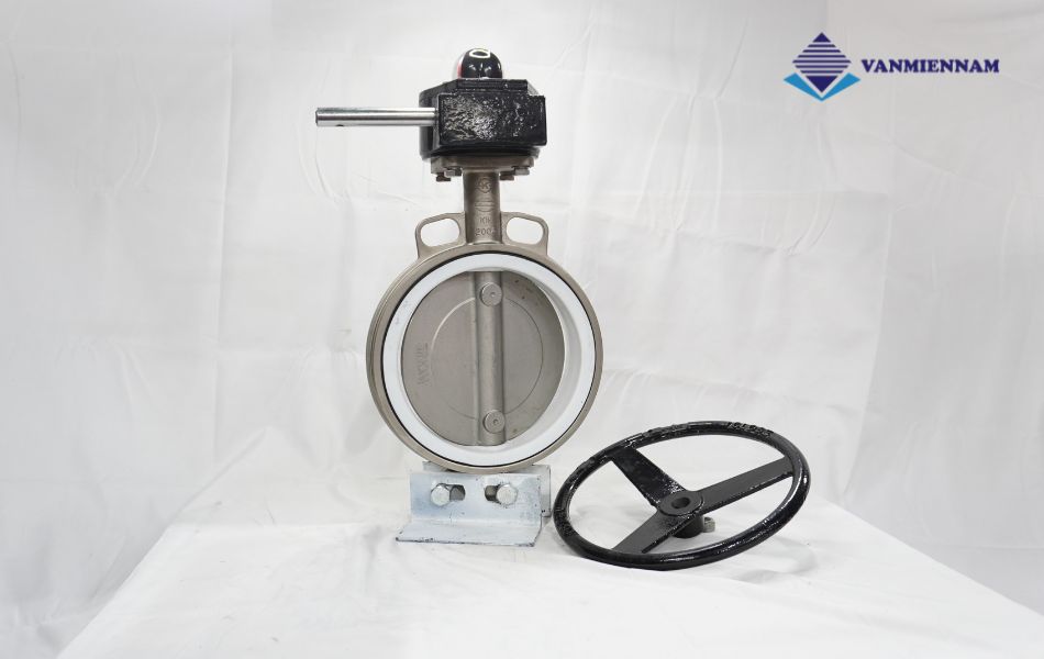 Van bướm inox tay quay Wonil DN200