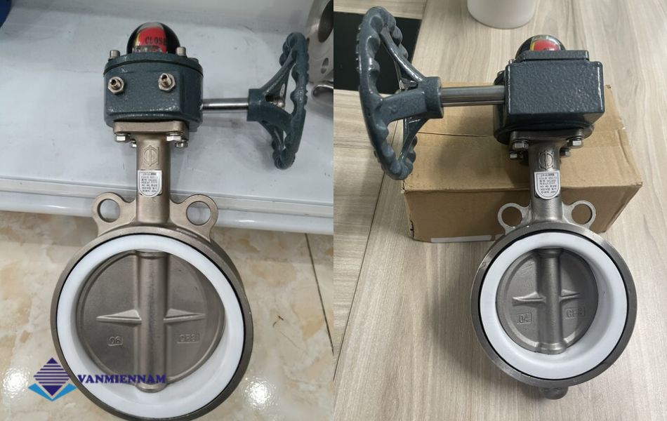 Van bướm inox tay quay JMV