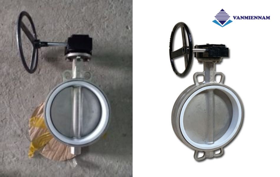 Van bướm inox tay quay YDK