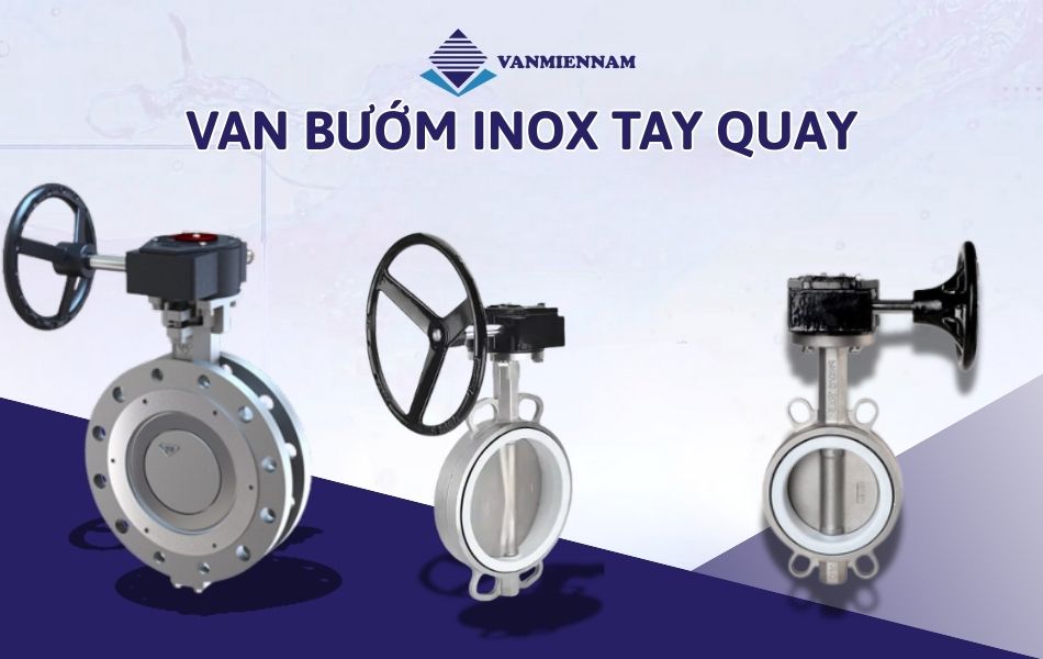 van bướm inox tay quay