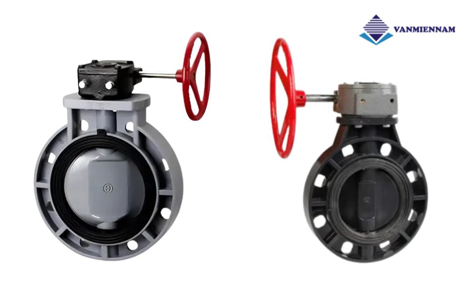 Van bướm nhựa tay quay DN250