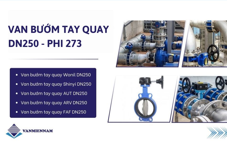 van bướm tay quay DN250