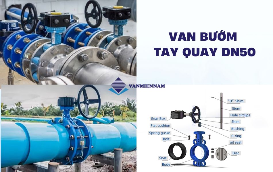 van bướm tay quay dn50