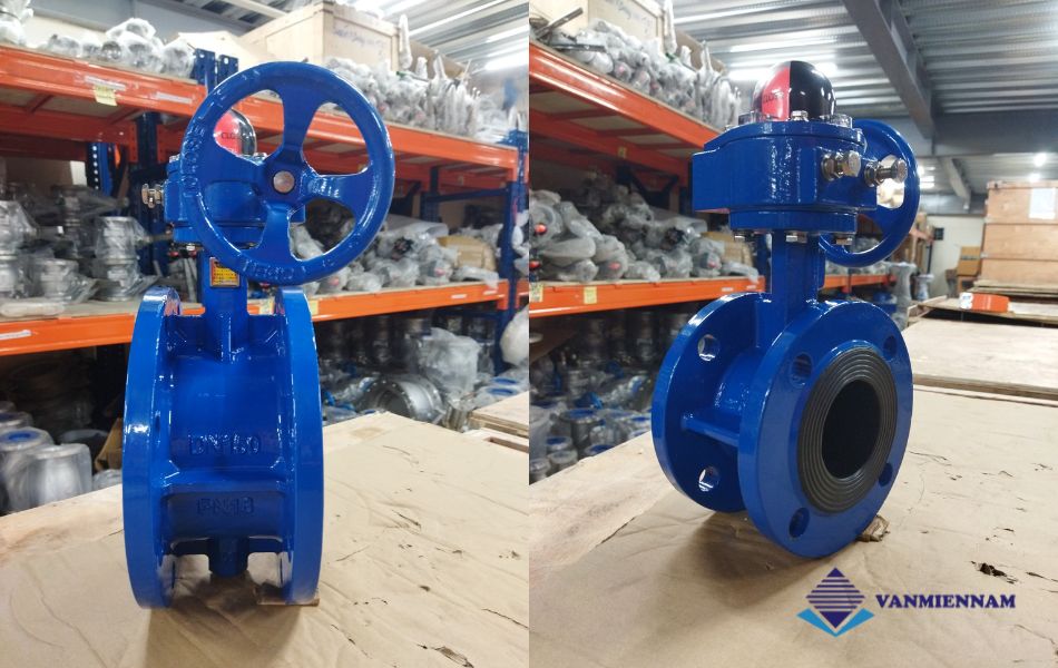 Van bướm tay quay mặt bích Wonil