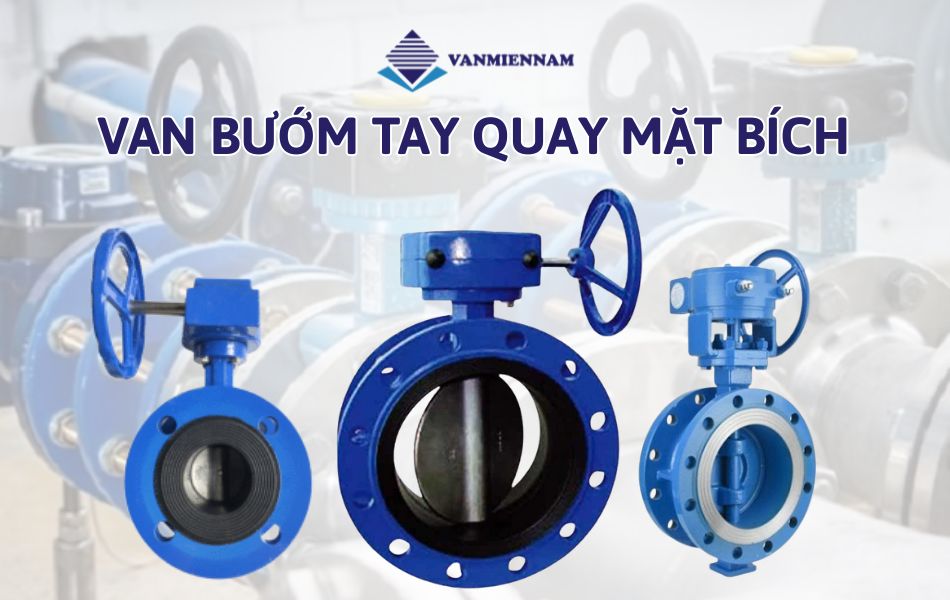 van bướm tay quay mặt bích