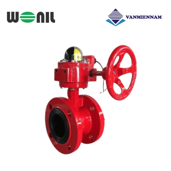 Van bướm tín hiệu điện gang Wonil DN50