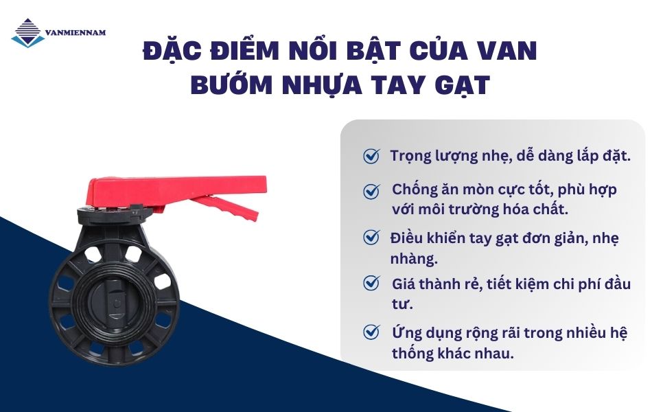 Lý do nên sử dụng van bướm nhựa tay gạt