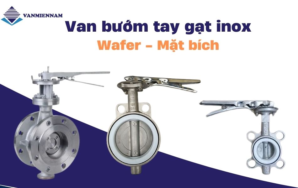 các kiểu kết nối của van bướm tay gạt inox