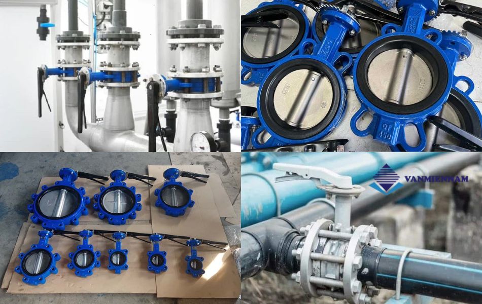 Ứng dụng của van bướm tay gạt Arita