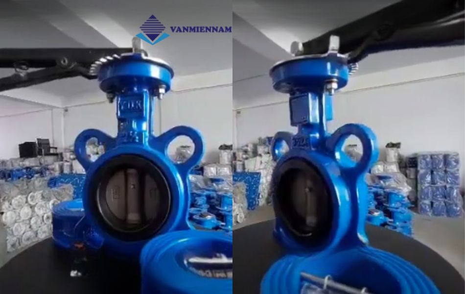 Hệ thống lắp đặt van bướm tay gạt YDK hiệu quả
