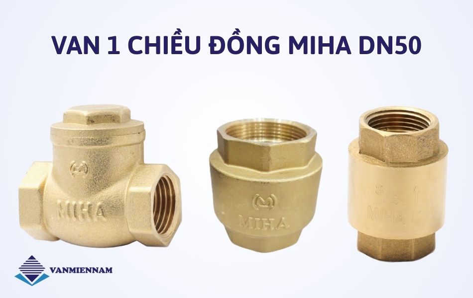 Van 1 chiều đồng Miha DN50