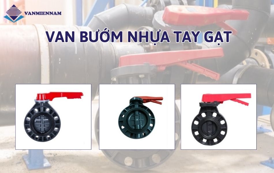 Van bướm nhựa tay gạt