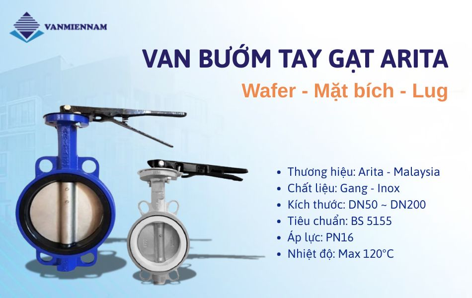 van bướm tay gạt arita