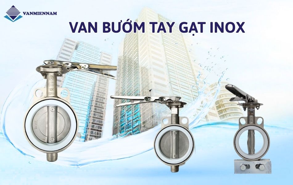 Van bướm tay gạt inox