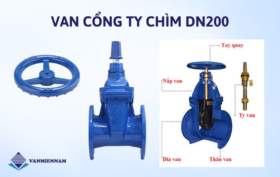 van cổng ty chìm dn200