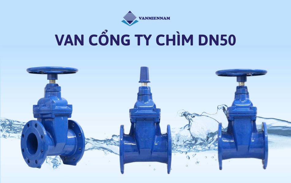Van cổng ty chìm DN50