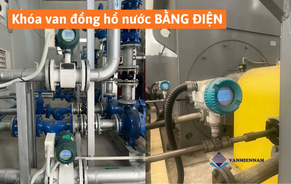cách khóa van đồng hồ nước bằng điện