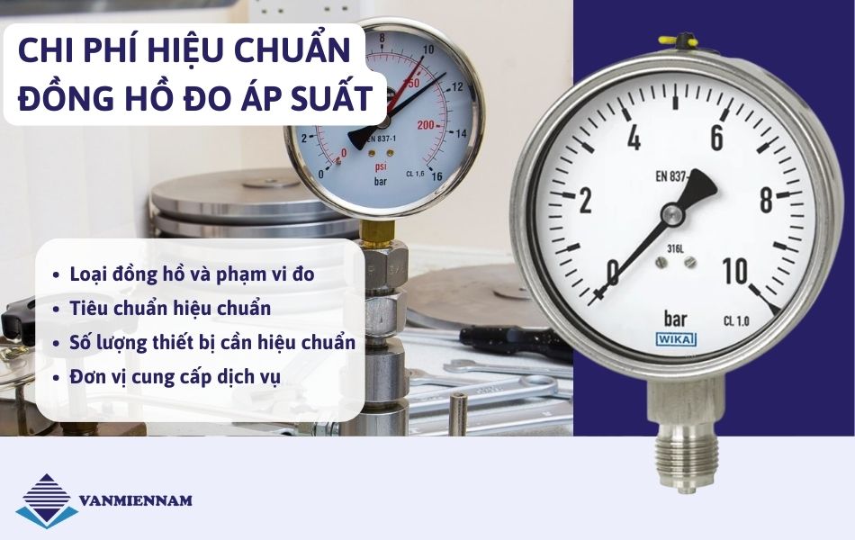 chi phí hiệu chuẩn đồng hồ áp suất