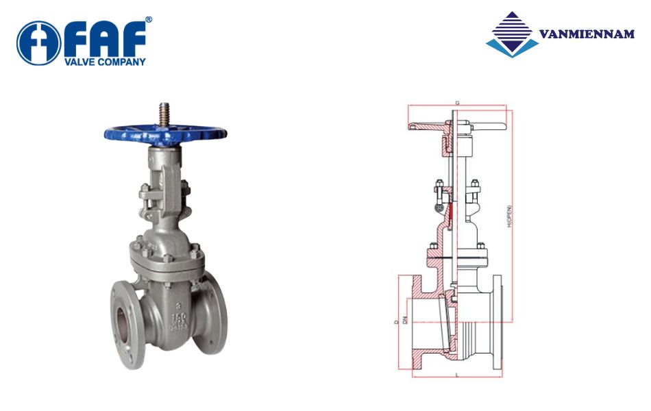 van cổng thép FAF 6300