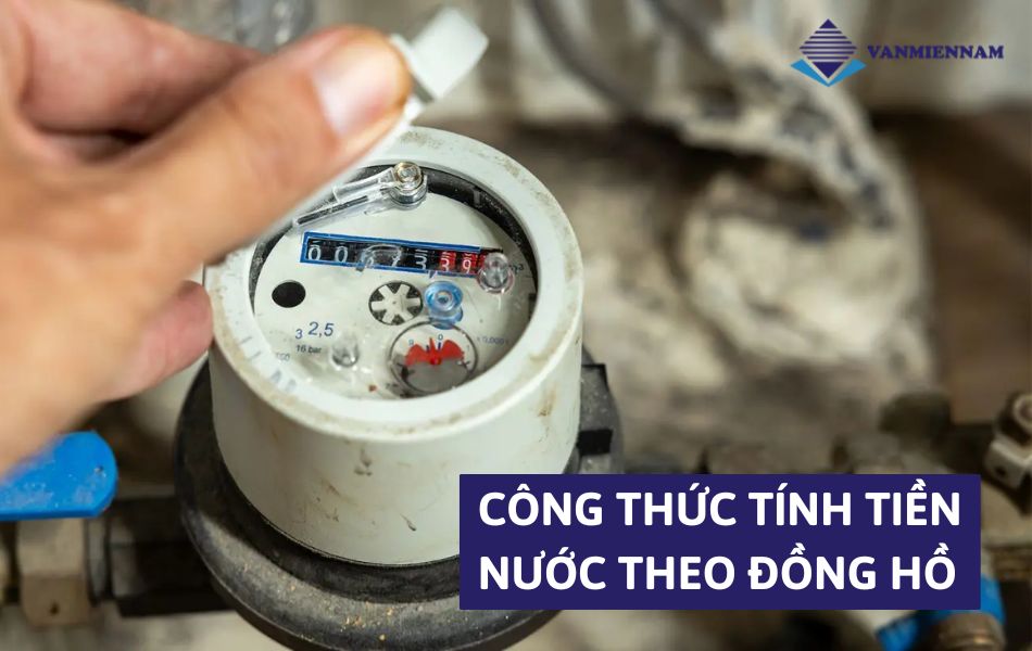 Công thức tính tiền nước theo đồng hồ