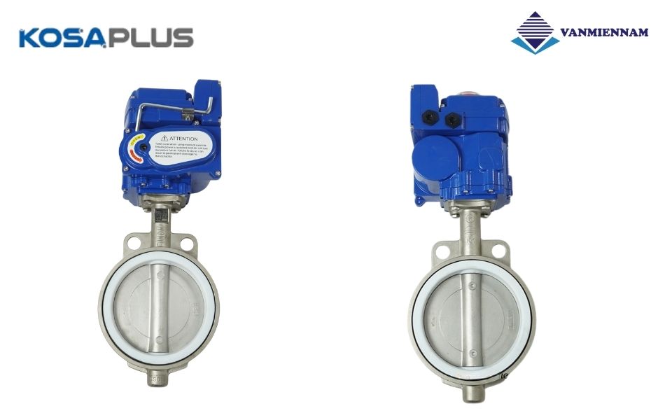 Van bướm inox điều khiển điện KosaPlus DN200