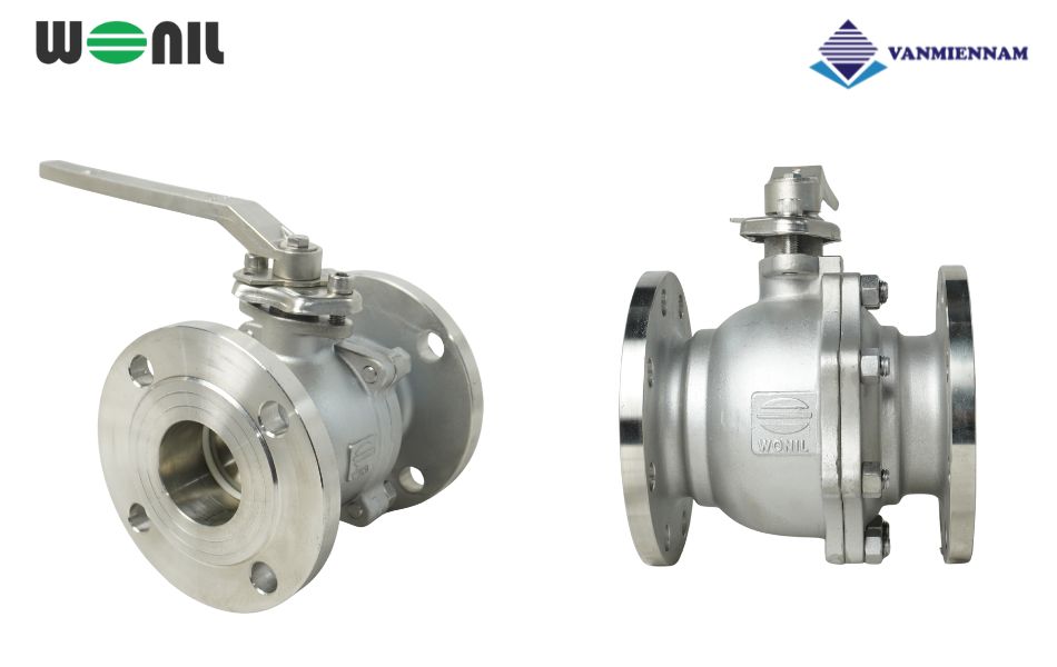 Giới thiệu van bi inox mặt bích tay gạt Wonil DN150