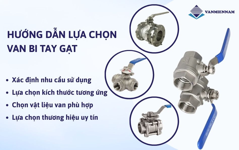 Hướng dẫn cách lựa chọn van bi tay gạt
