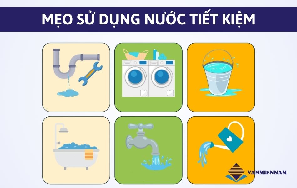 mẹo sử dụng nước tiết kiệm
