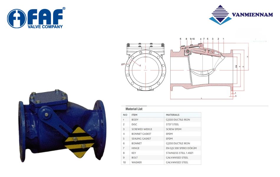 van một chiều lá lật có đối trọng FAF 2270D