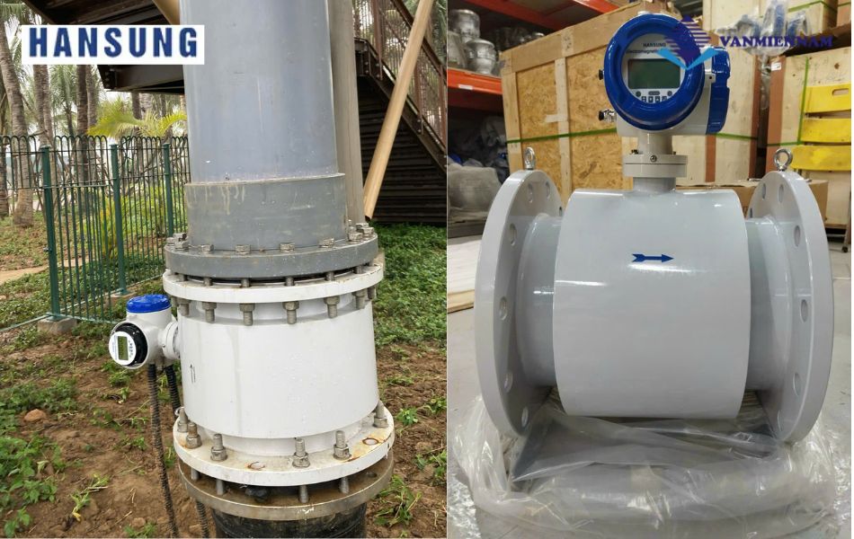 đồng hồ nước điện tử Hansung DN100