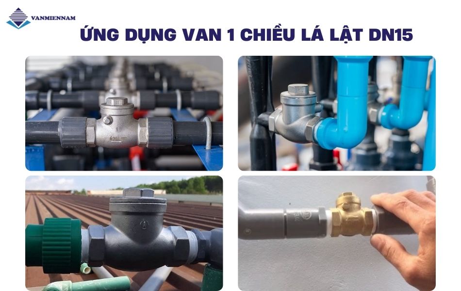 Ứng dụng van 1 chiều lá lật DN15 trong các hệ thống