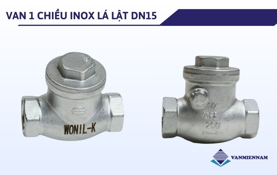 van 1 chieu inox la lat dn15