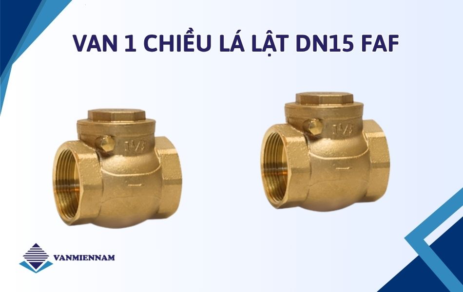 Van 1 chiều lá lật DN15 FAF