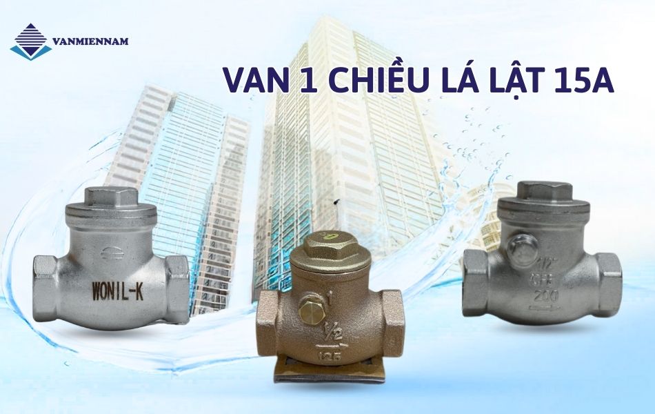 van 1 chiều lá lật DN15